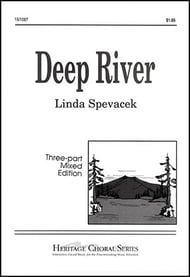 Deep River Three-Part Mixed choral sheet music cover Thumbnail